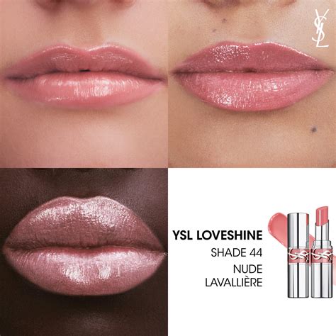 ysl loveshine 44 nude lavalliere|YSL Nude Lavalliere (44) Rouge Volupte Shine Oil.